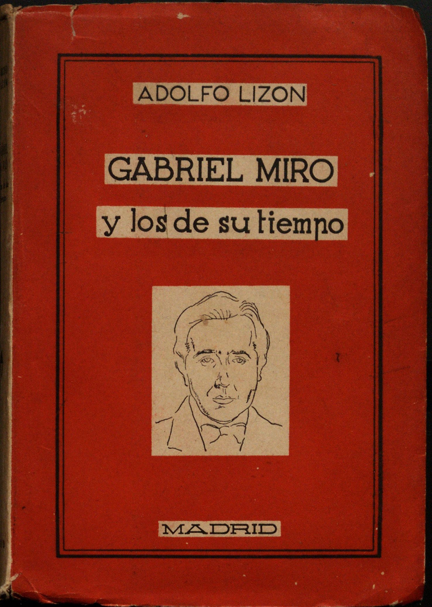 Antigua edición de "Gabriel Miró y los de su tiempo".